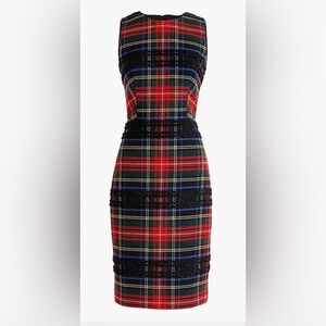JCrew Sheath dress in Lurex® Stewart tartan
